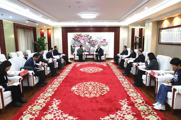  蔡達峰會見中共遼寧省委統(tǒng)戰(zhàn)部部長胡立杰